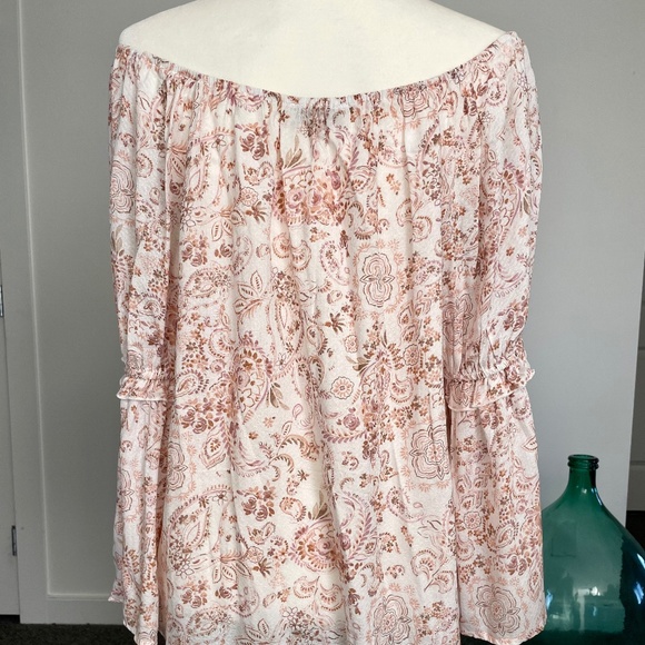 *SOLD* Floral boho peasant top - Size L - Picture 4 of 9